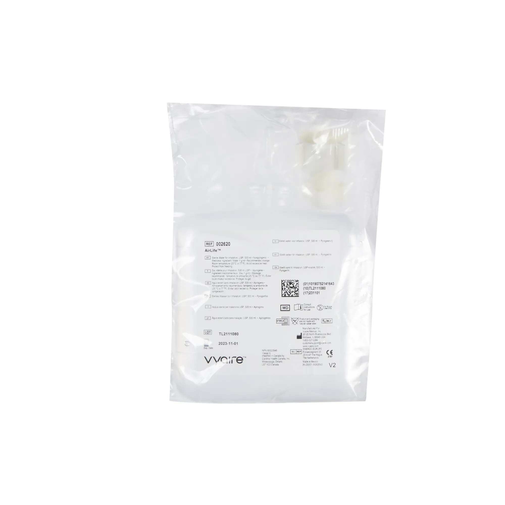 AirLife Prefilled Humidifier System with Humidifier Adapter 1