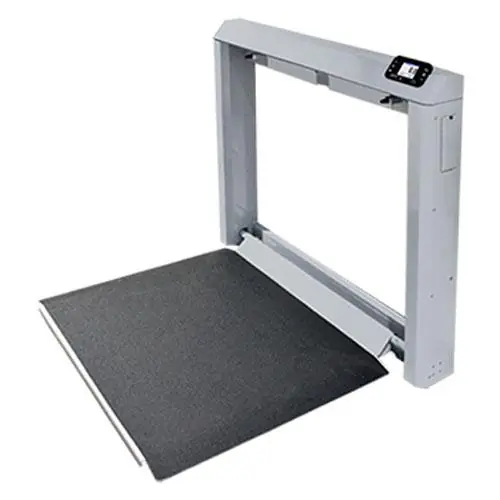 Detecto 7550 Wall-Mount Fold-Up Wheelchair Scale 1