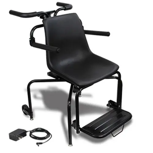 Detecto 6880 – Digital Rolling Chair Scale with AC Adapter, 550 x 0