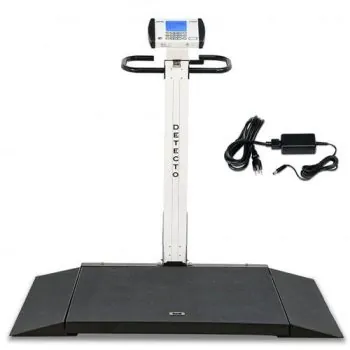 Detecto 6550 DIGITAL Fold Up Portable Wheelchair Scale