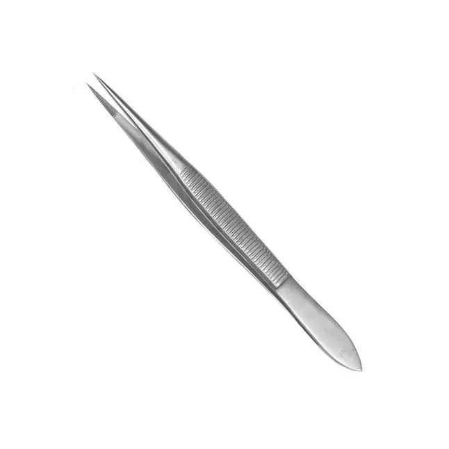 Splinter Forcep, Straight, Fine, Floor Quality, L4-1/2"