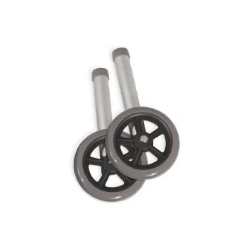 Walker Wheel, Regular Length, OD 5" Silver