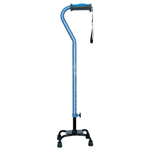 Airgo® Comfort-Plus™ Adjustable Quad Canes, Small Base, Blue