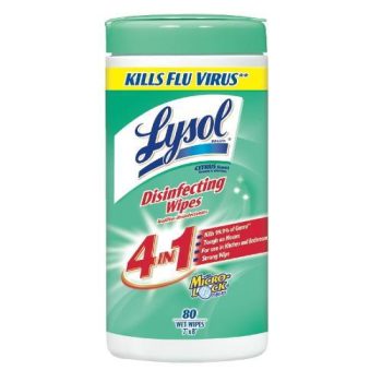 Lysol Multi-Surface Disinfecting Wipes, Lemon & Lime Blossom, 7" x 8", 80/Canister
