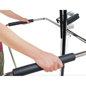 Detecto 6856MHR 1000 lbs Capacity Waist-High Stand-On BMI Scale w/ Manual Height Rod