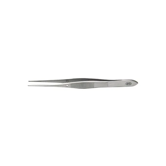 Utility® Eye Dressing Forcep, Straight, Serrated, L4"
