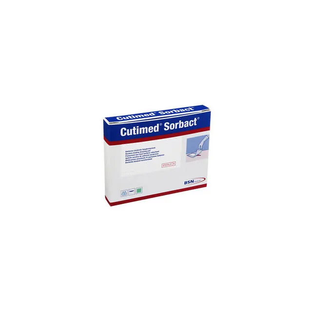 Cutimed® Sorbact® Antimicrobial Dressing, Pad, W7cm x L9cm