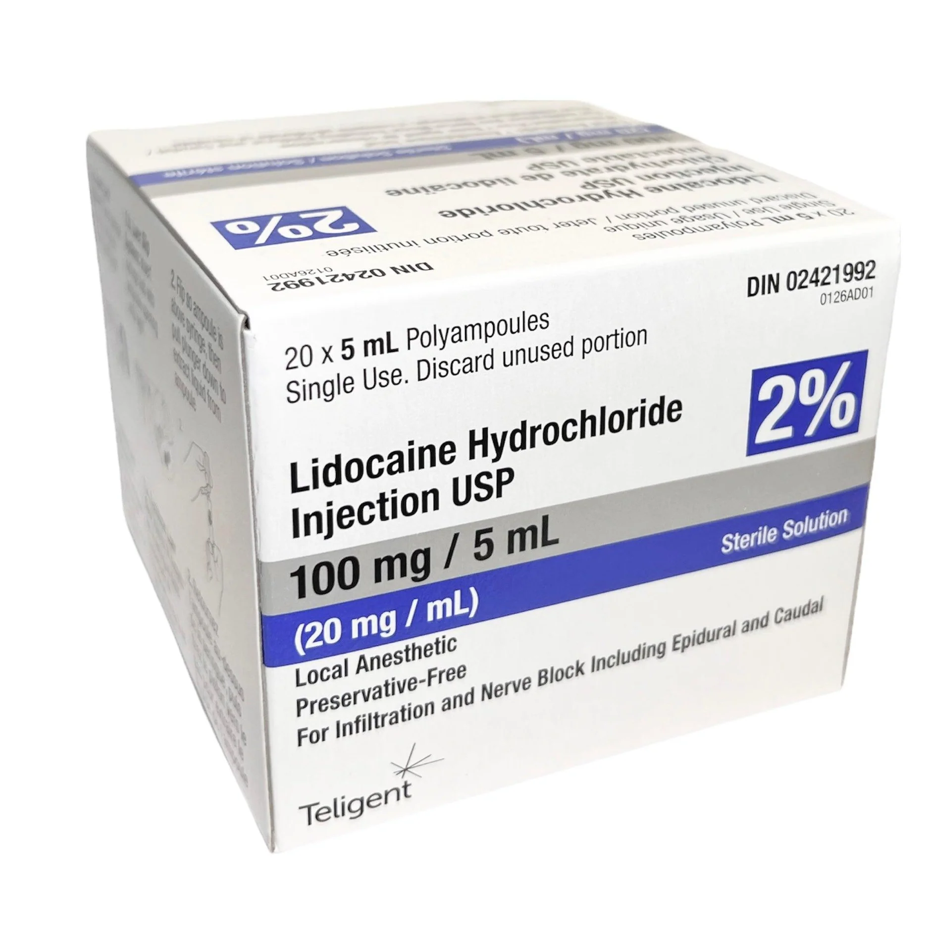 Lidocaine 2% Without Preservative