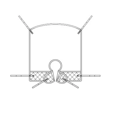 Fastfit Deluxe Hammock Sling with Loops, Silva-Superfine PLUS™ 100% Polyester Spacer Mesh 1