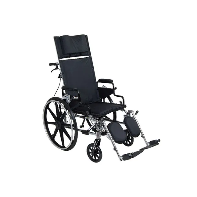 Viper Plus GT Full Reclining Wheelchair, Flip Back Detachable Full Armrest, 300 lb 1