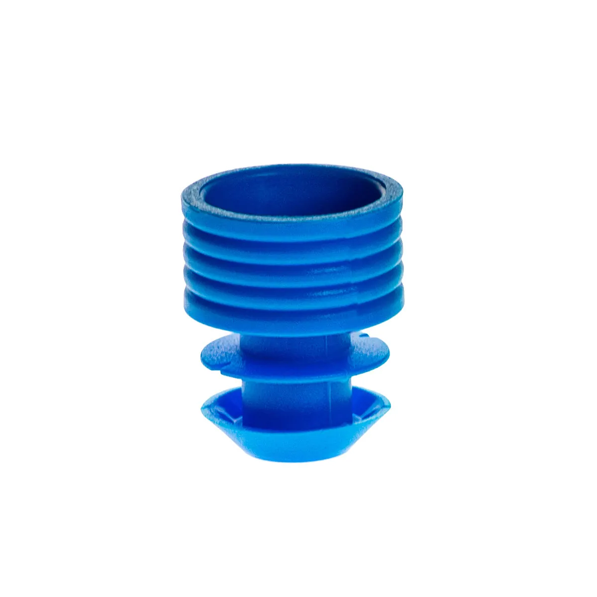 PLUG CAP FLANGED 12MM BLUE