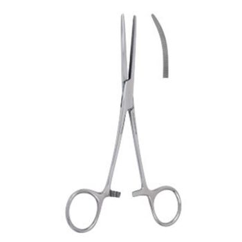 ROCHESTER PEAN Forcep, 9", Curved