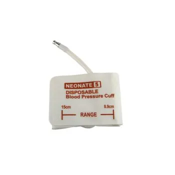 Blood Pressure Cuff, One Tube, with Luer Slip Connector, Neonate, Size 5