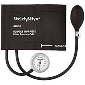 Bronze Series DS44 Integrated Aneroid Sphygmomanometer Gauge, with Two Piece Adult Cuff and Bladder