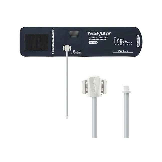 FlexiPort® Blood Pressure Cuff, One Tube, with Screw Connector, Adult, Size 11, Reusable