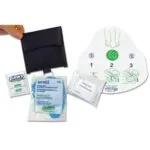 CPR Face Shield with One-Way Valve, in Nylon Pouch with Belt Loop
