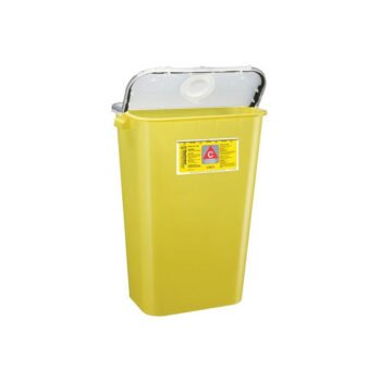 Sentinel™ Chemo Container, W11-13/16" x L16-1/2" x H22-1/2" 11GL, Yellow