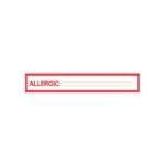 Patient Chart Tape, Allergic Printed