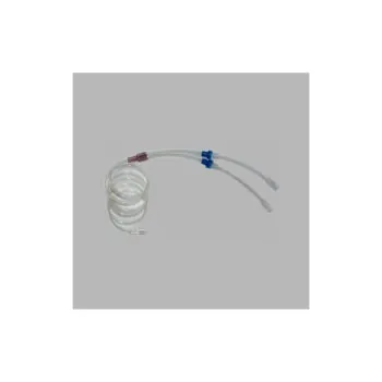Y-Type Extension Set, 2 Check Valve, Male Luer Lock Adapter, 1.9mL, L7"