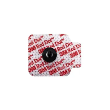 Red Dot Repositionable Soft Cloth Monitoring Electrode, Adult and Pediatric