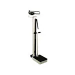 Physician's Scale, Weigh Beam, 450 lb X 4 oz, Height Rod, Wheels, Handpost