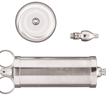 In Ear Metal Syringe With Shield 3OZ 2Tip