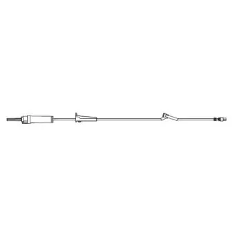 Gravity Set, Primary Administration Set, 1 Split Sepptum Port 9" from 2-piece male luer lock