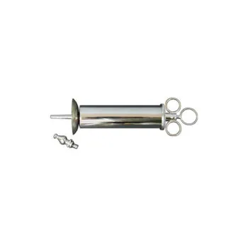 Utility Ear Syringe, Metal, with 2 tip and Protection Shield, 4 oz