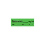 Anesthesia Tape, Date Time and Initial, Green