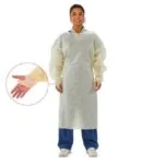 Cardinal Health™ AAMI Level 2 Yellow Isolation Gown, Over-the-head, Full-back