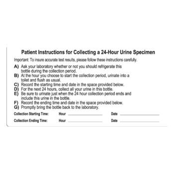 LABEL PATIENT INSTRUCTION 1000EA/CA