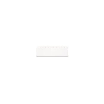 Divider Set, Poly, Side Opening, 11 Blank Tab, White