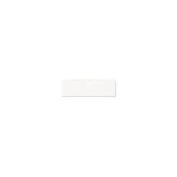 Divider Set, Poly, Side Opening, 11 Blank Tab, White
