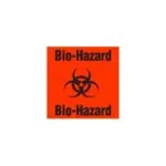 Biohazard Contamination Alert Label