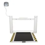 Antimicrobial Wall-mounted Fold-Up Wheelchair Scale with Built In Pelstar Wireless technology, KG Only, BT
