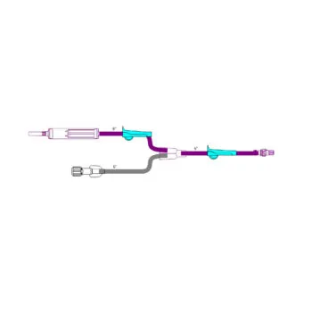 Y-Type 10 Drop Blood Set with 170 Micron Filter, Rotating Luer