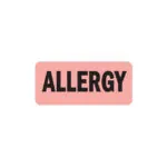 Paper Label, Allergy, W1" x L2-1/4