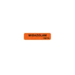 Anesthesia Label, Orange