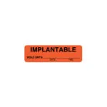 Medical Label, Shelf Life, Fluorescent Red