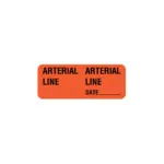 Medical Label, Line Identification, Fluorescent Red