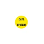 Expiration Label, Fluorescent Yellow