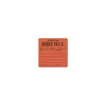 Medical Label, W2-1/2" x L2-1/2" Fluorescent Red