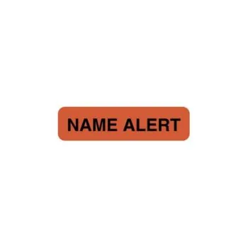Communication Medical Label, Flourescent Red