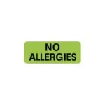 Allergy Alert Medical Label, Fluorescent Green