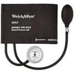 Bronze Series DS44 Integrated Aneroid Sphygmomanometer Gauge, with Two Piece Adult Cuff and Bladder