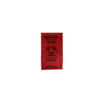 Biohazard Label, Bright Red
