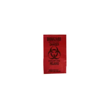 Biohazard Label, Bright Red