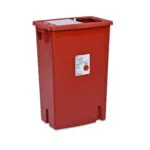 SharpSafety™ Sharps Container, Slide Lid, Red