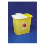 Biomax™ PGII Sharps Container with Waterproof Hinged Lid, 8GL, W11" x L15.5" x H15.5" Yellow
